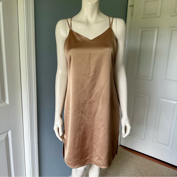 Halston heritage strappy satin slip dress - Picture 4 of 8